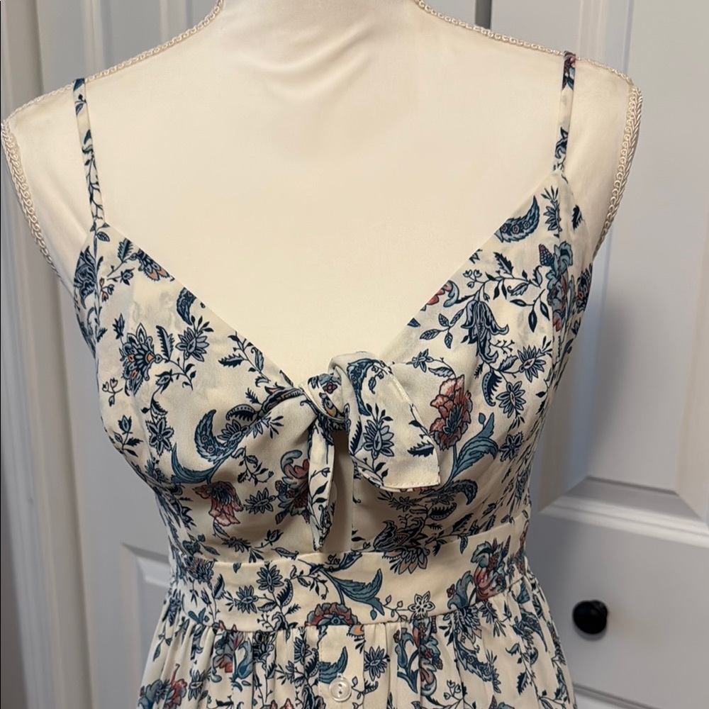 Floral Print Spaghetti Strap Dress